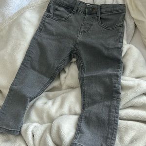 Zara Baby Grey Black Denim Jeans Size 18-24 M